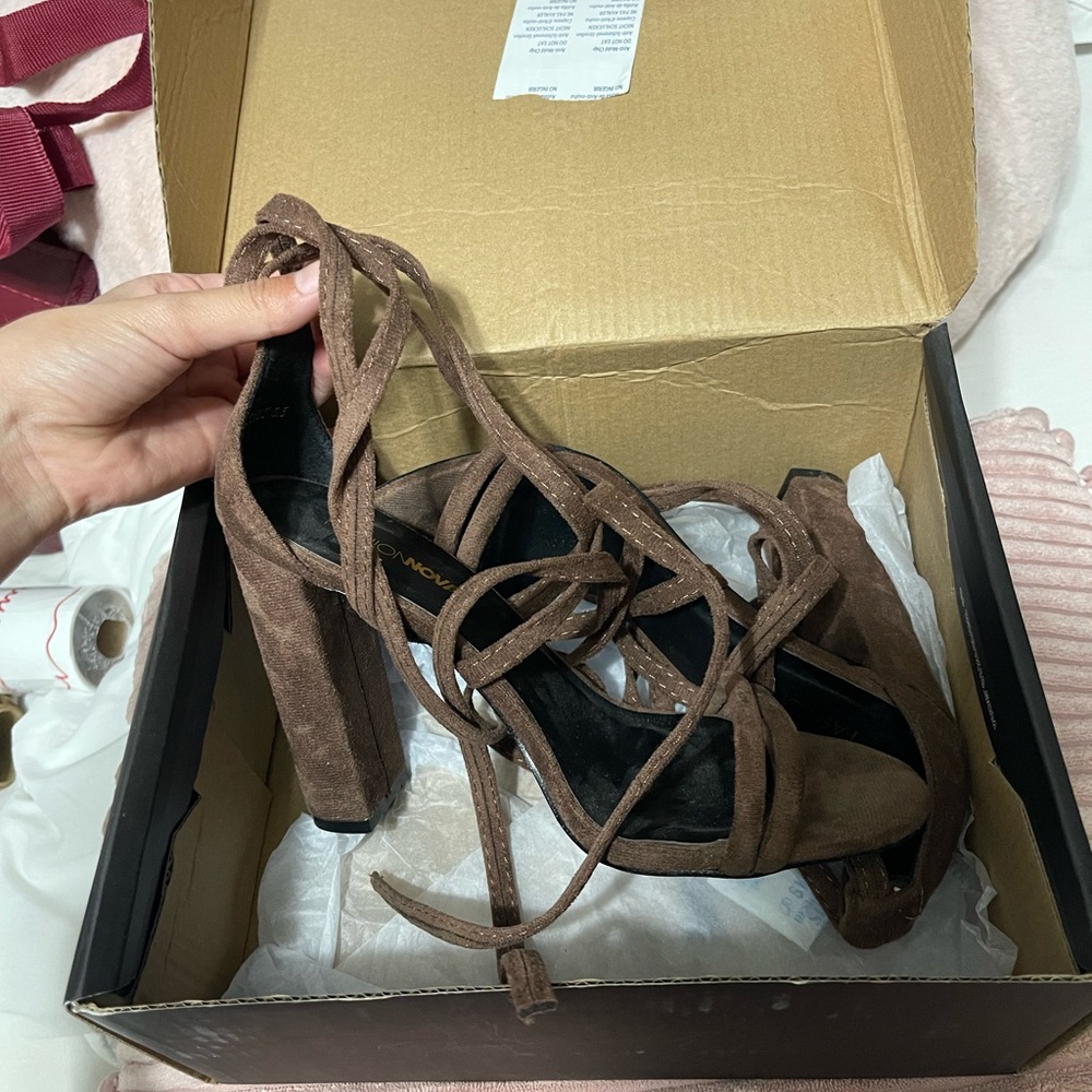 Brown Fashion Nova Heels